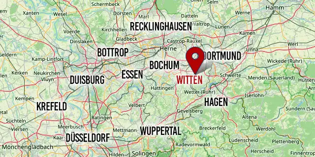 Anfahrtskarte T&T Werkstattservice GmbH in Witten